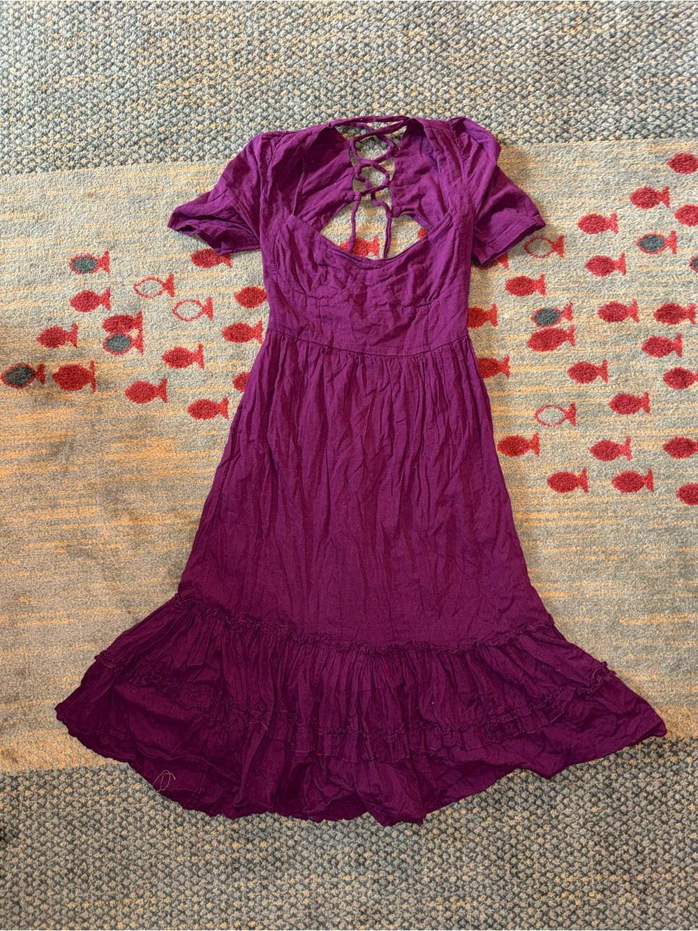 Fuchsia Free People Midi Dress